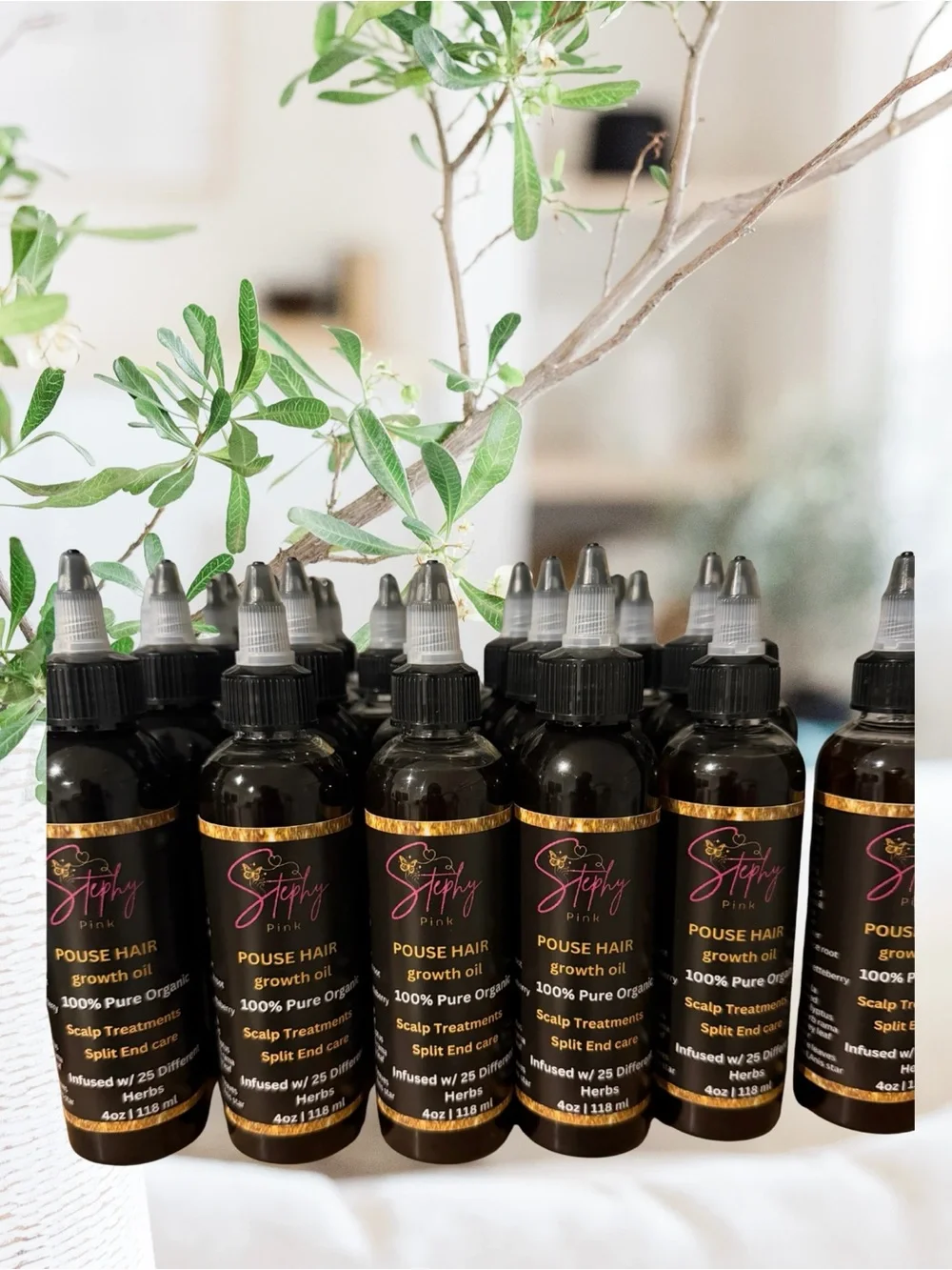 Pouse Hair Growth Oil - Green Bottle